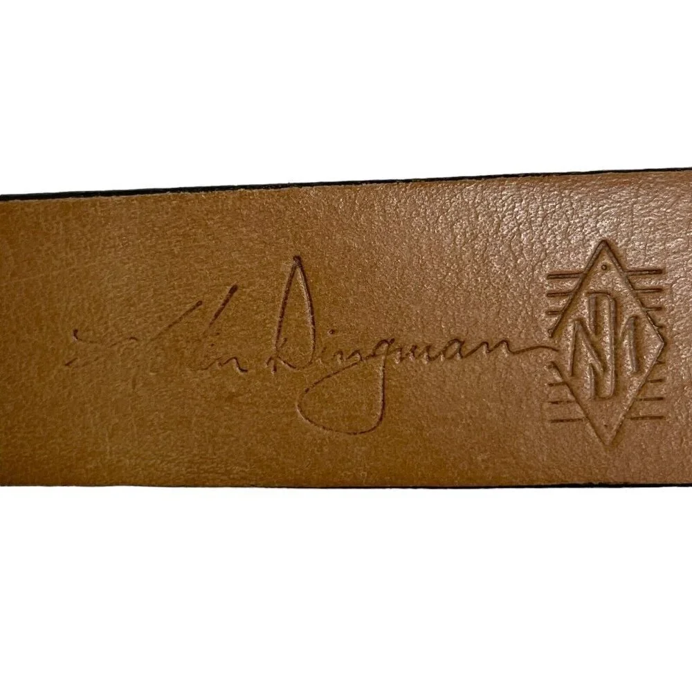 Martin Dingman Black Milled Finish Imported Leather Lining Men's Size 42‎ Belt